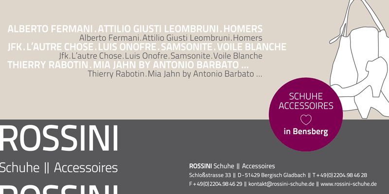 Corporate Design - Rossini Anzeige Bensberg